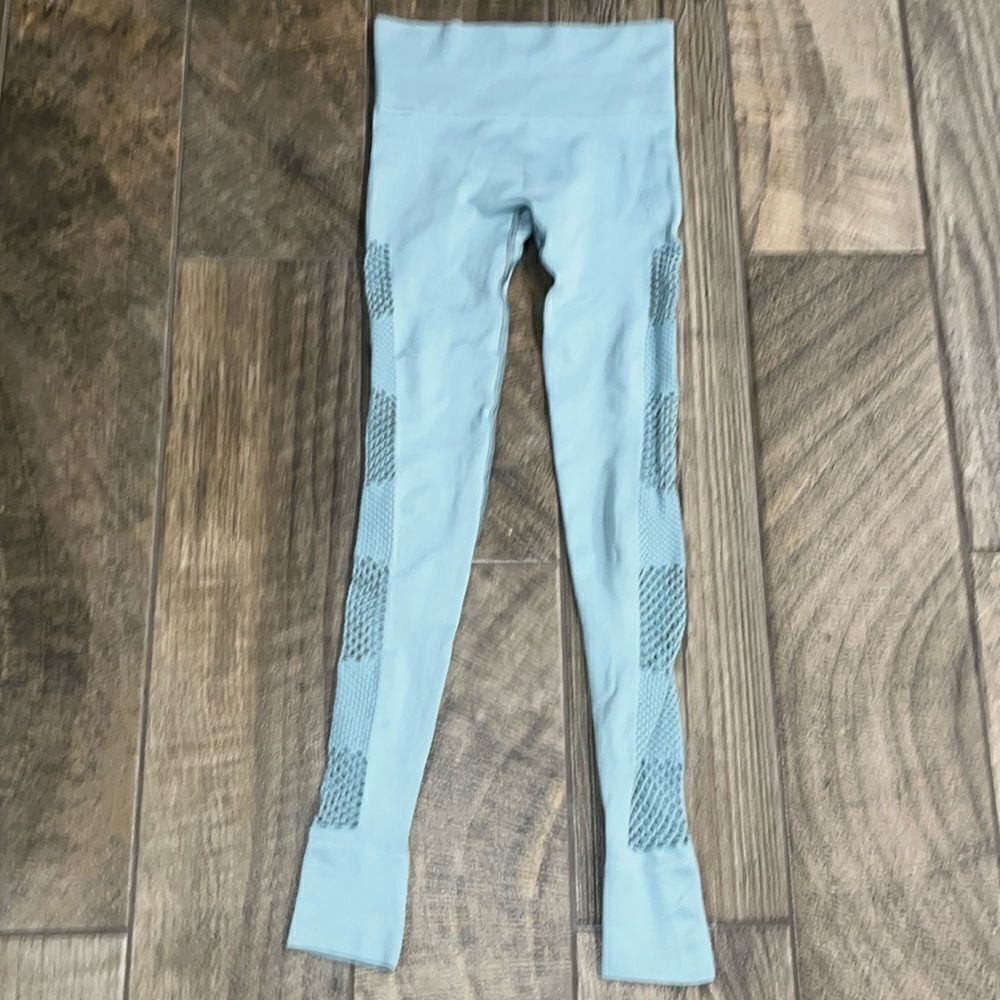 IVY PARK teal exercise mesh pants